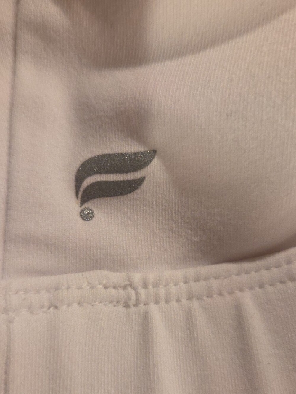 Fabletics White Racerback Sports Bra - Picture 2 of 4